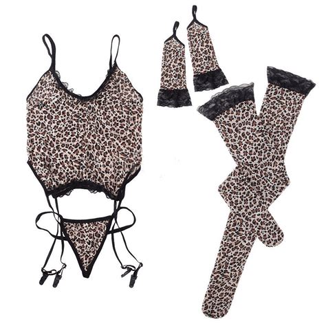 animal print lingerie for women.